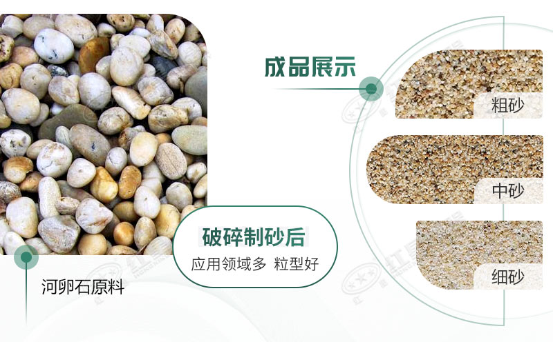 河卵石制沙劃算嗎？河卵石制沙機(jī)出來(lái)的沙商混站能用嗎？