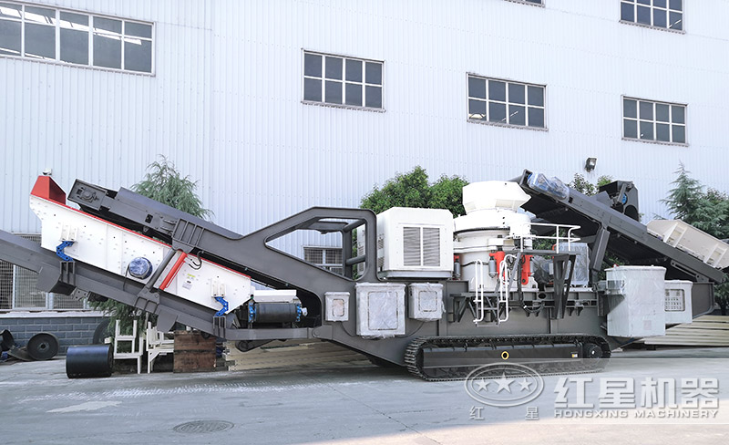 履帶圓錐破碎機(jī)，遙控移動(dòng)